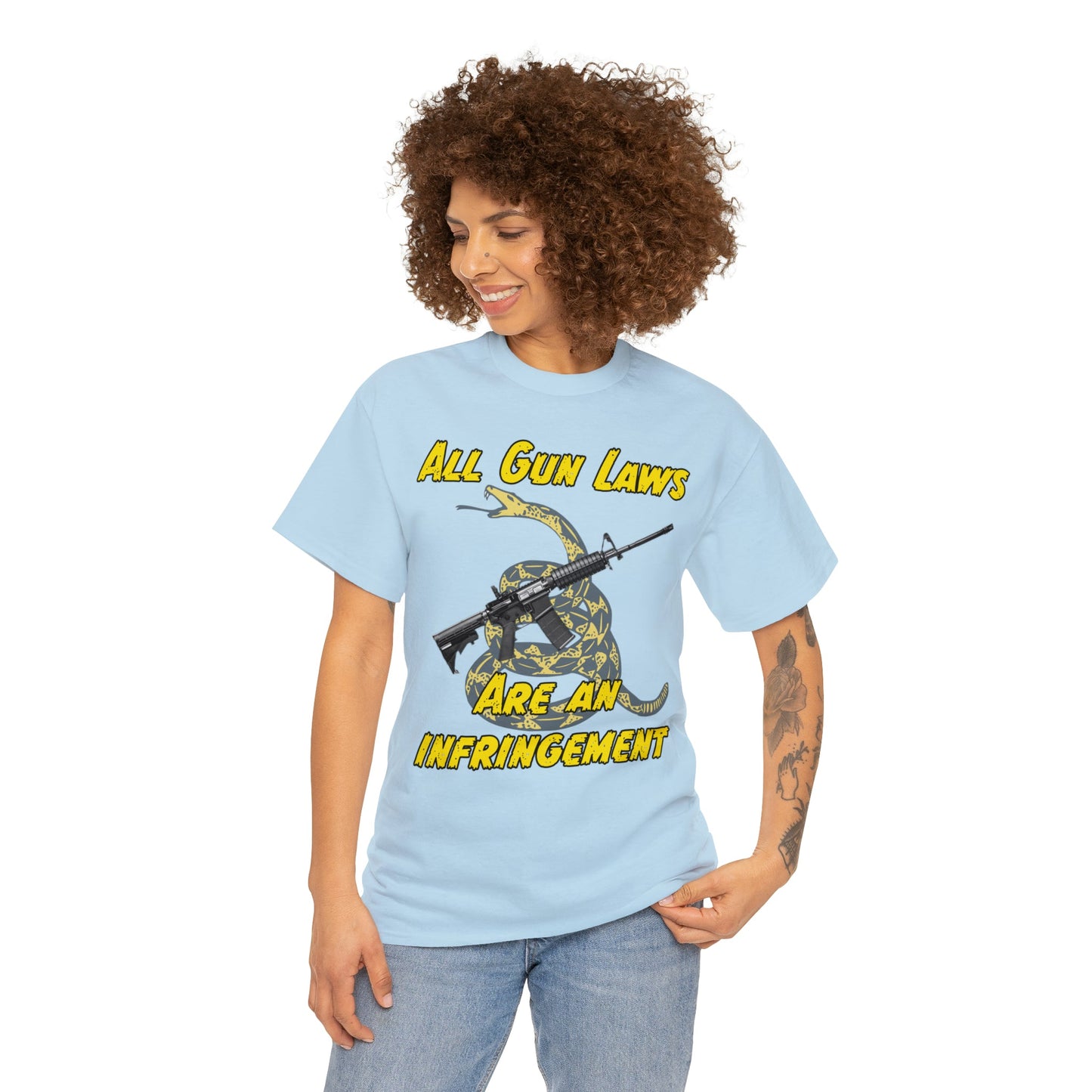All Gun Laws Are Infringements AR15 Gadsden T-Shirt