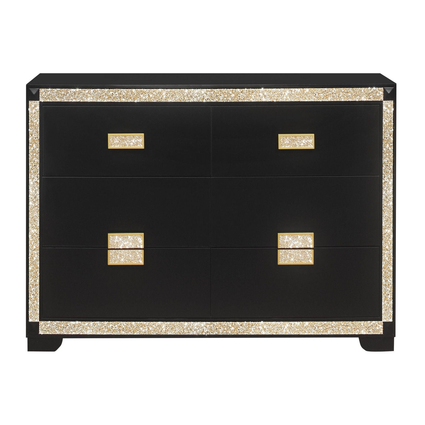 Lively - Bedroom Set With Glitter Detail And Padded Headboard