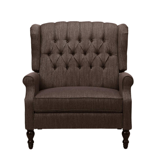 Dunham Contemporary Fabric Tufted Oversized Pushback Recliner