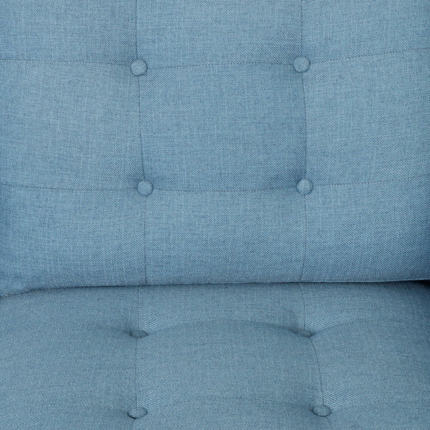 Jenny Contemporary Tufted Fabric 3 Seater Sofa