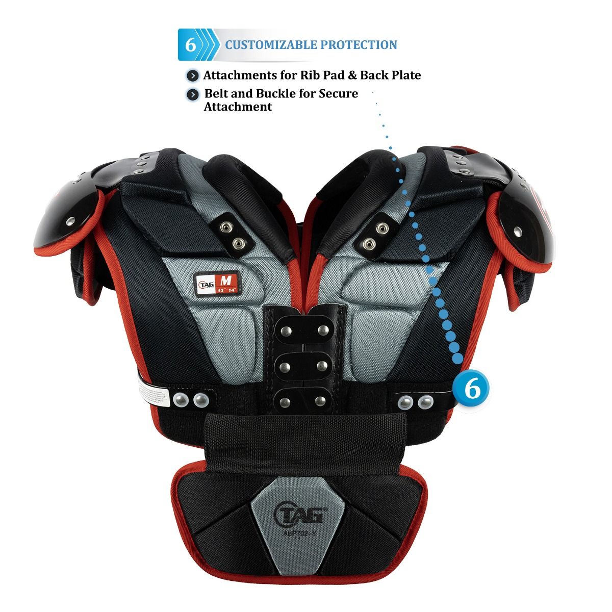 ALT4 Football Shoulder Pads - Position Specific Options