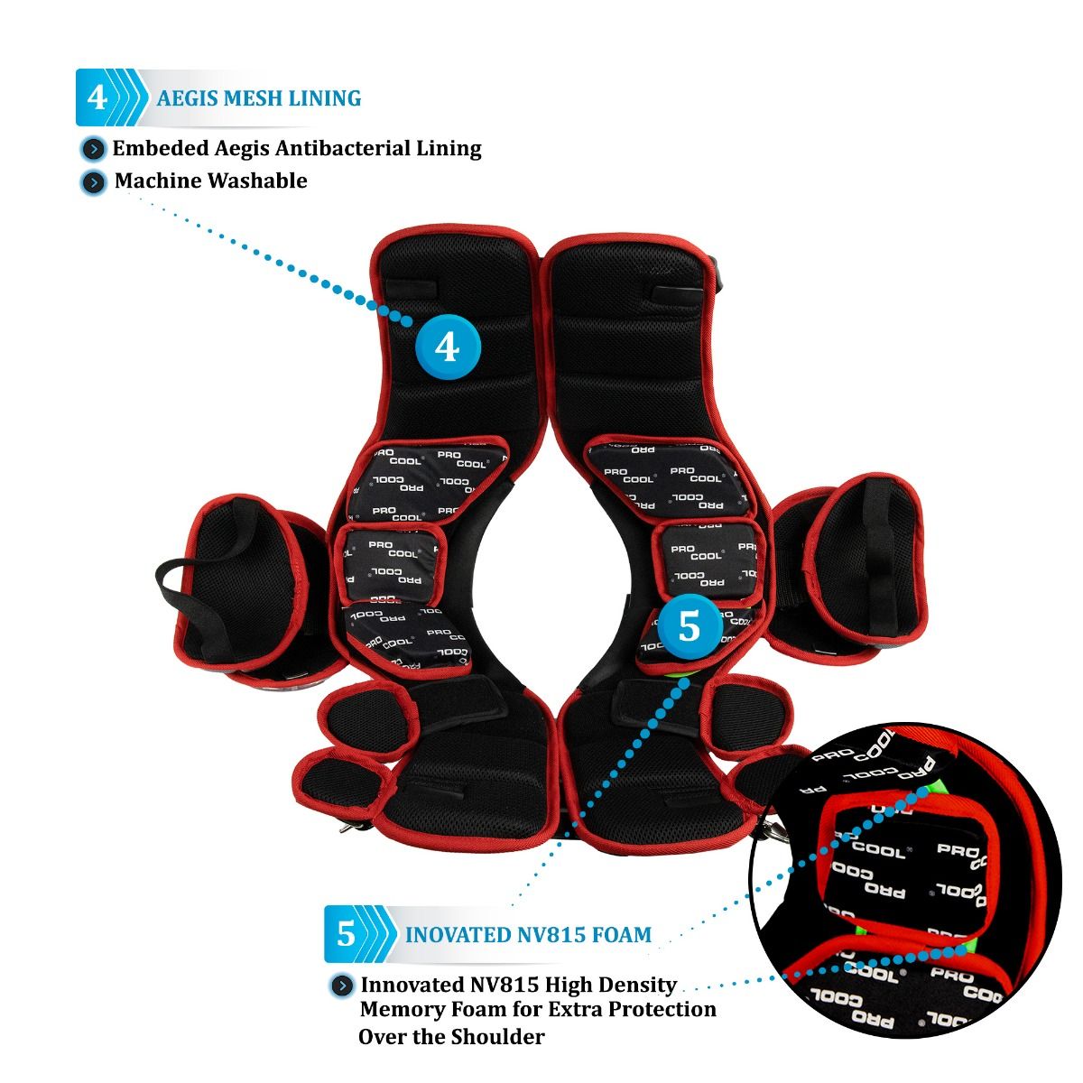 ALT4 Football Shoulder Pads - Position Specific Options
