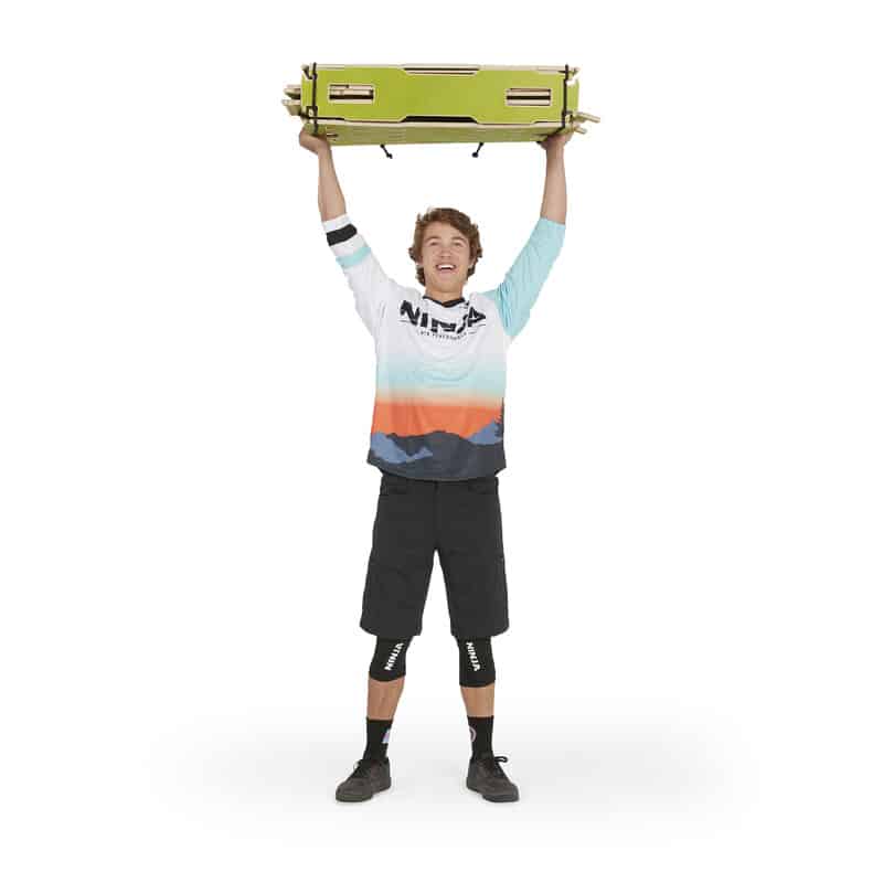 Ninja MTB Altitude Jump Ramp - Adjustable 28"-36" High Performance Bike Ramp