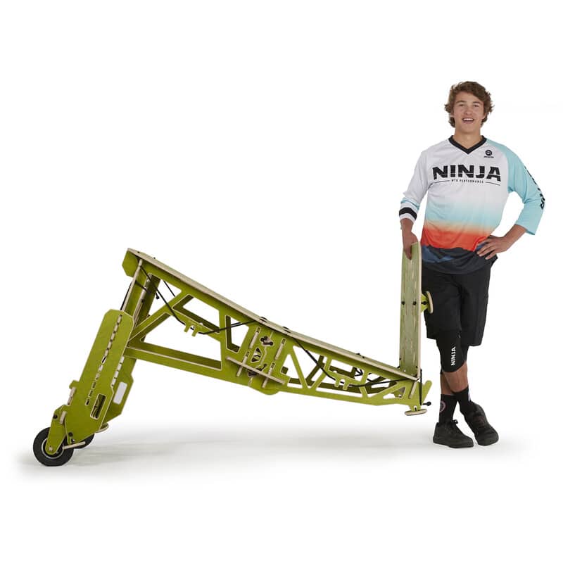 Ninja MTB Altitude Jump Ramp - Adjustable 28"-36" High Performance Bike Ramp