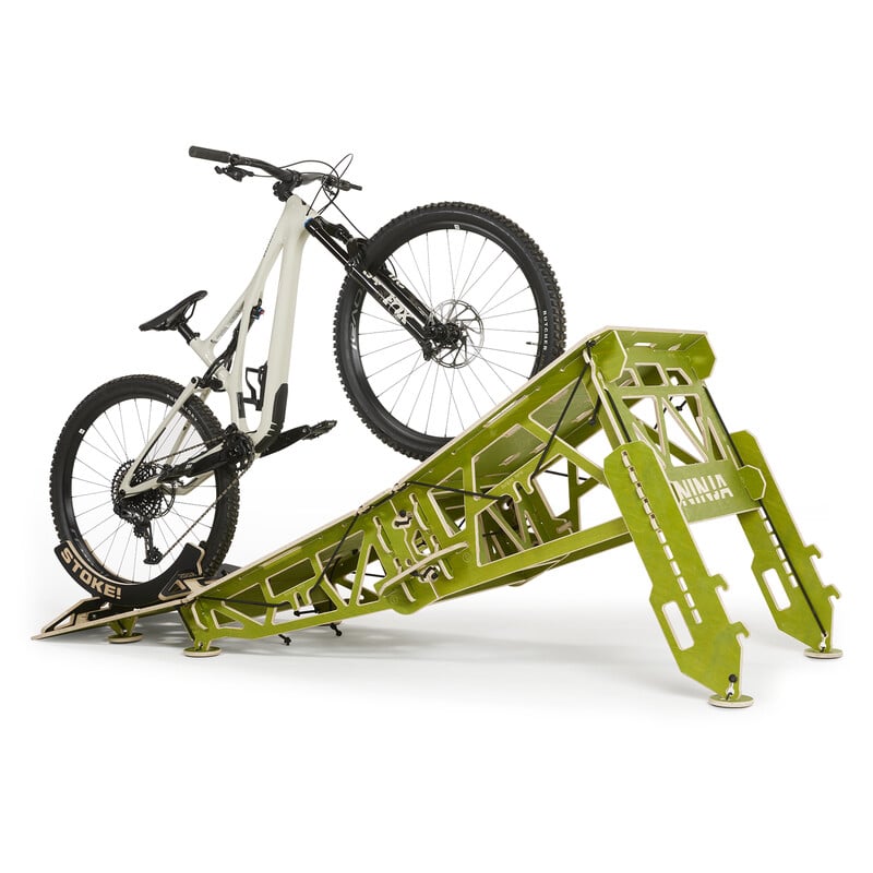 Ninja MTB Altitude Jump Ramp - Adjustable 28"-36" High Performance Bike Ramp