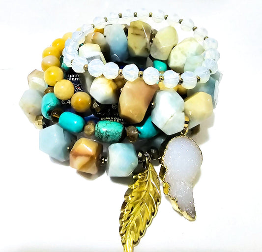 Amazonite Bracelet Set