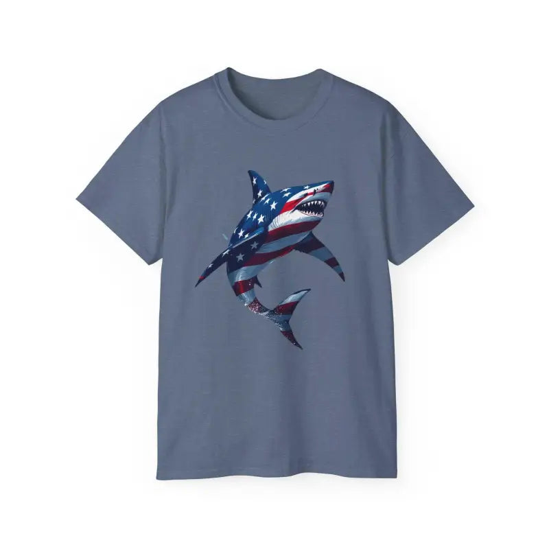 Ocean State Styles Patriotic Threads T Shirt Graphic Shark
