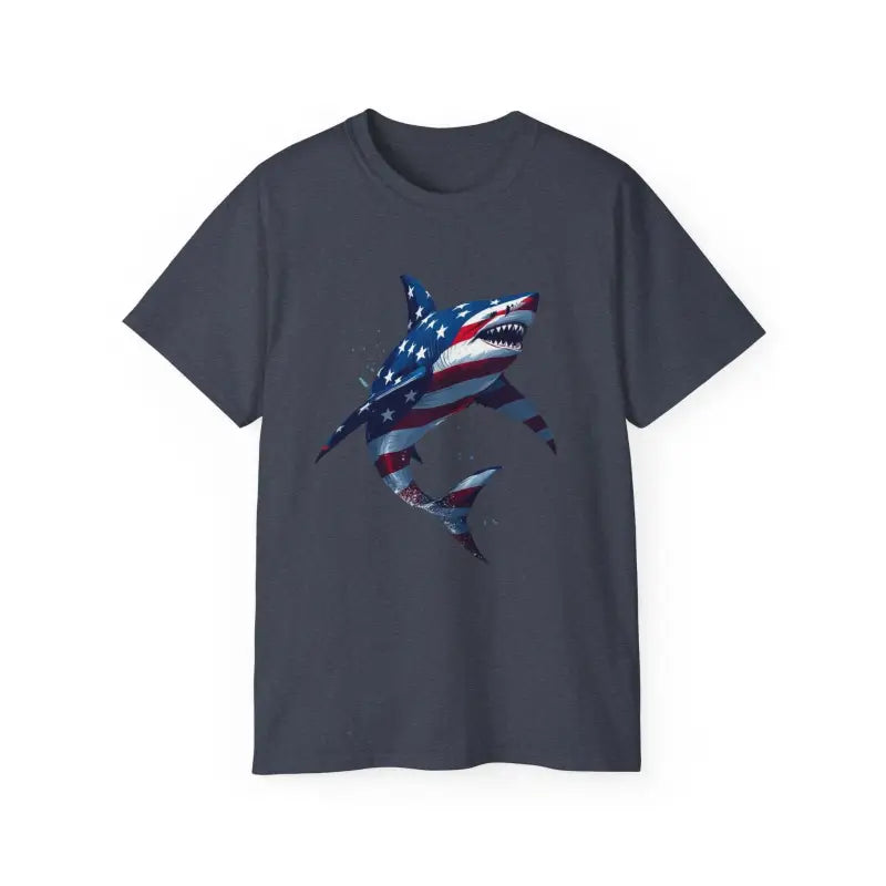 Ocean State Styles Patriotic Threads T Shirt Graphic Shark