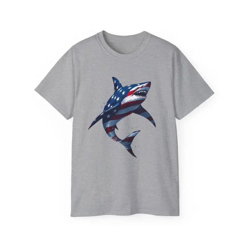 Ocean State Styles Patriotic Threads T Shirt Graphic Shark