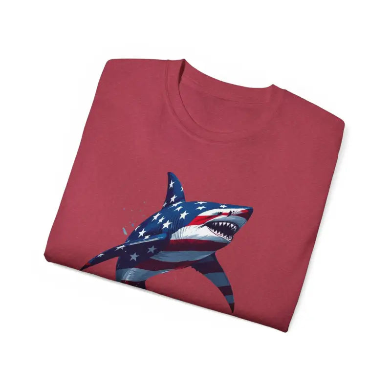 Ocean State Styles Patriotic Threads T Shirt Graphic Shark