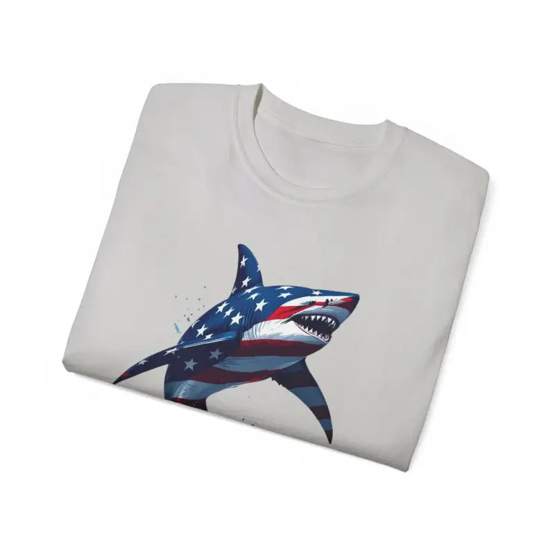 Ocean State Styles Patriotic Threads T Shirt Graphic Shark