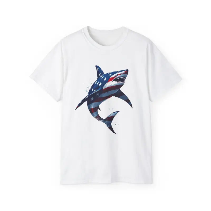 Ocean State Styles Patriotic Threads T Shirt Graphic Shark