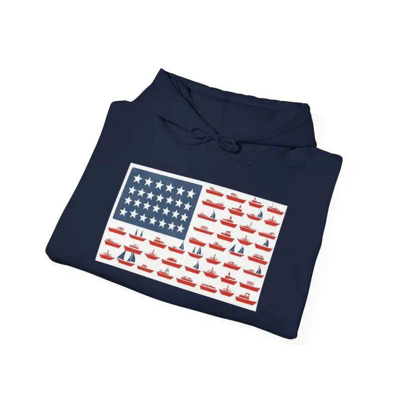 Ocean State Styles Hoodie American Ship Flag Unisex