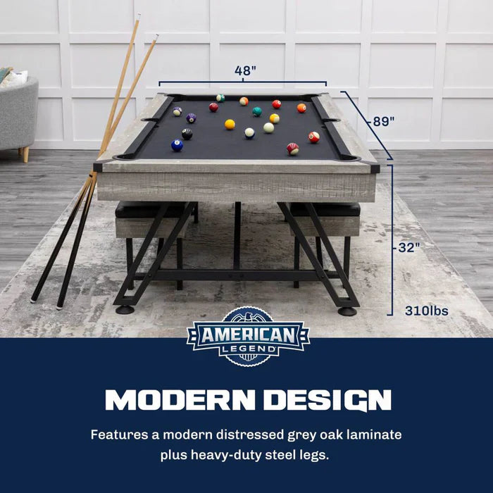 American Legend 3-in-1 Madison Pool & Poker Dining Table