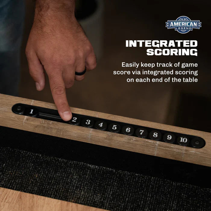 American Legend LED Shuffleboard with Buffet Top