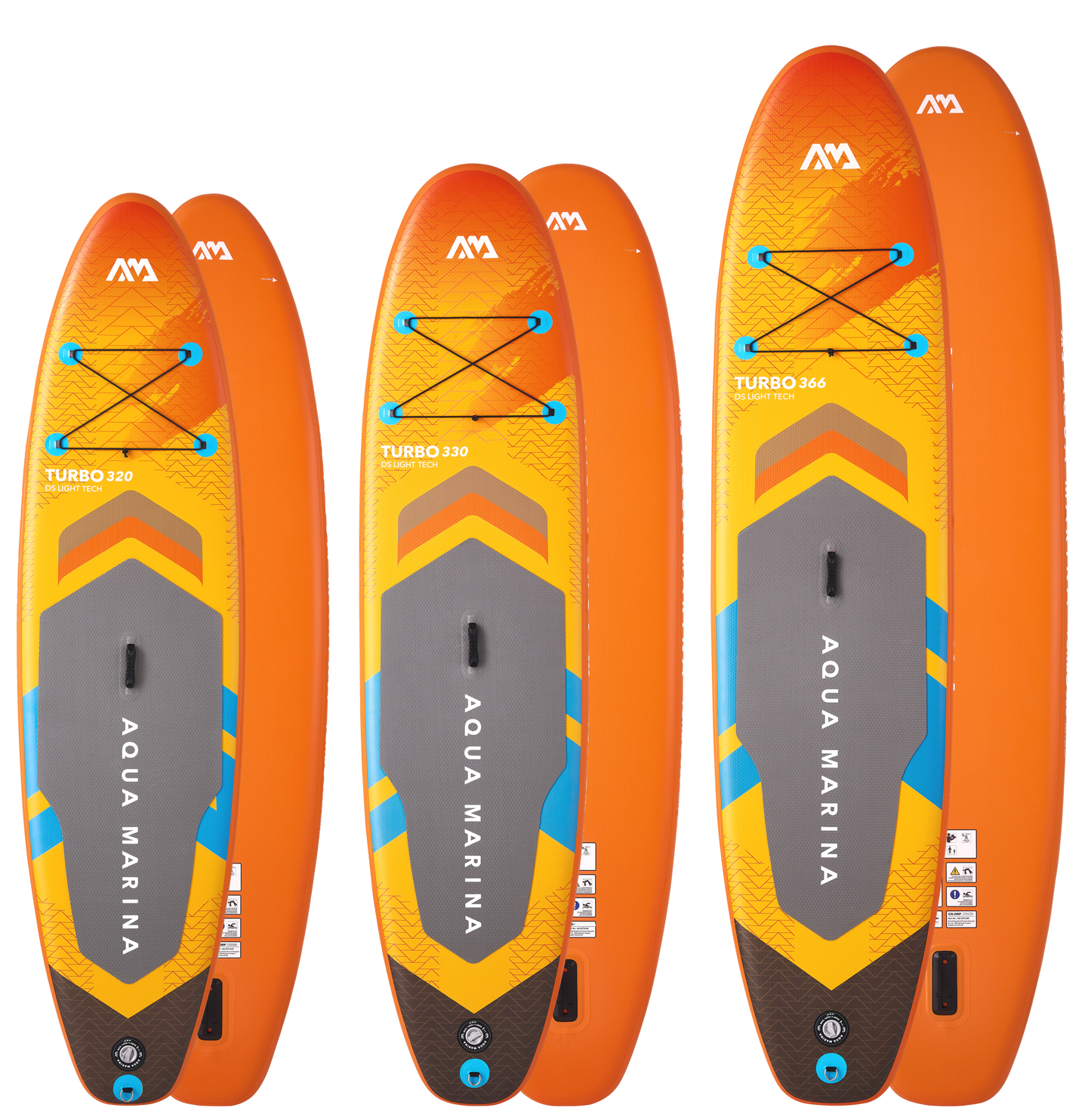 AMgo Turbo Paddleboard with BlueDrive S Power Fin Water Propulsion Device - Includes Aluminum Paddle and Safety Leash