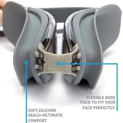 Anti-Fog Swim Goggles with Earplugs