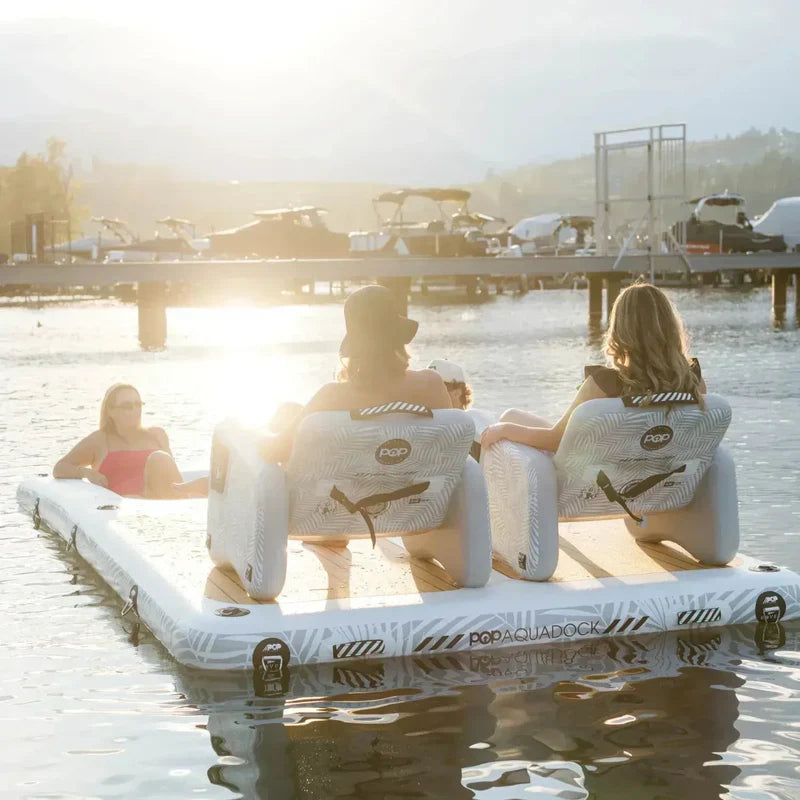 Pop Board Co 14' AquaDock - Inflatable Dock Platform and Lounger *PREORDER JULY 15TH*