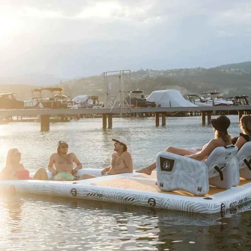 Pop Board Co 14' AquaDock - Inflatable Dock Platform and Lounger *PREORDER JULY 15TH*