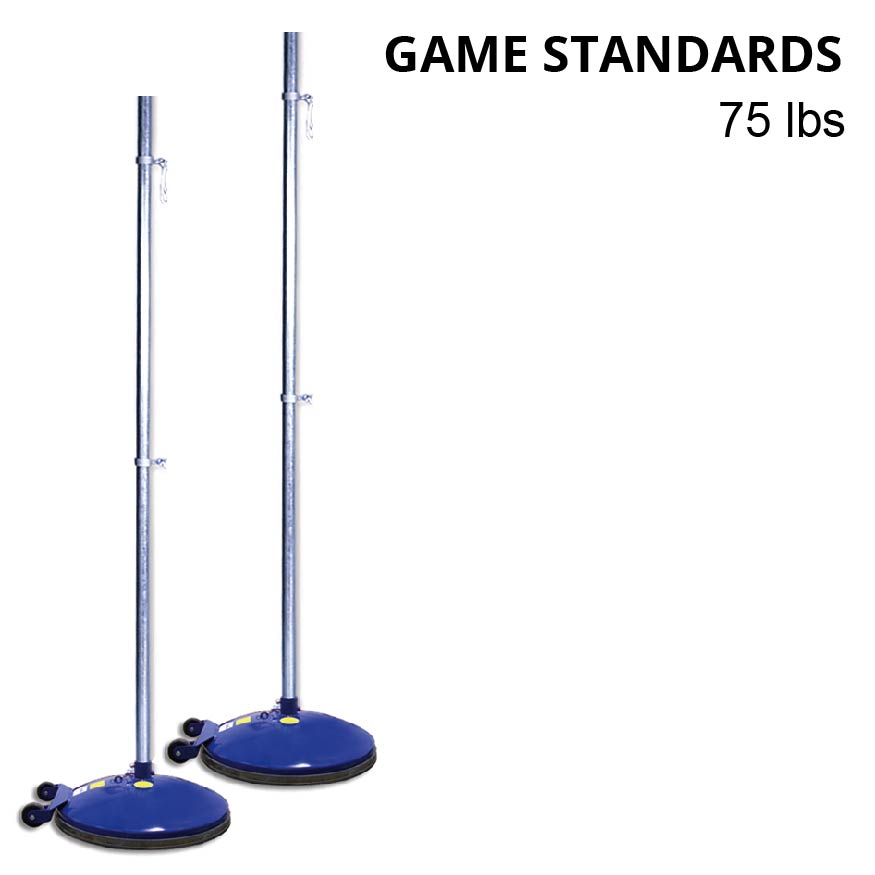 Jaypro Multi-Purpose Game Standards with 75 Lb. Steel Base - Royal Blue