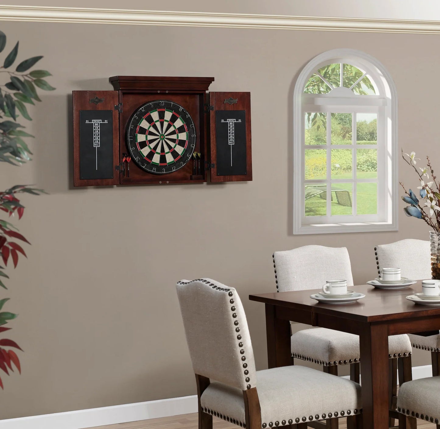 Athos Dartboard Cabinet - Espresso