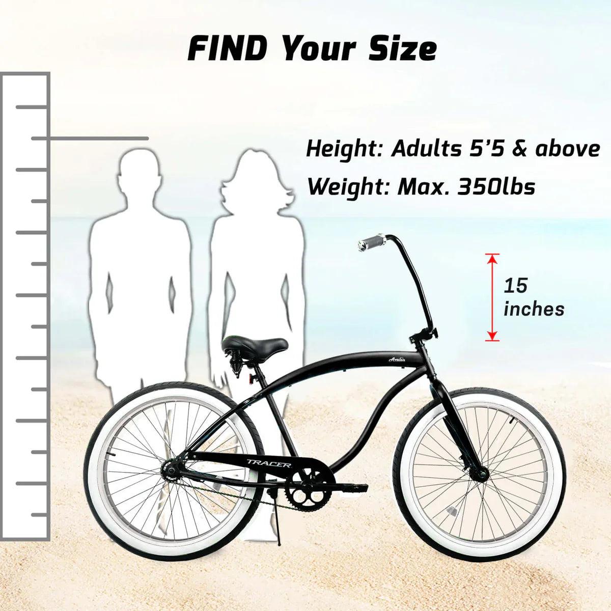Tracer Avalon 26" Beach Cruiser Bike