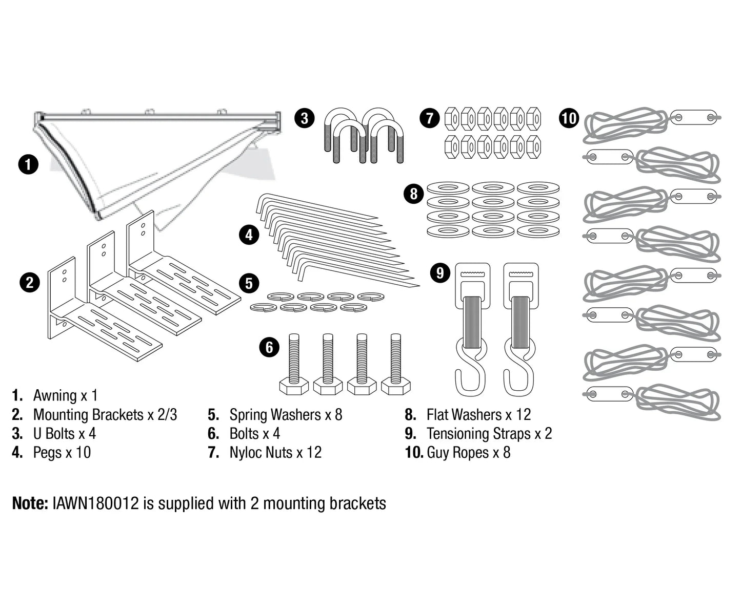 Ironman 4x4 DeltaWing 270° Vehicle Awning