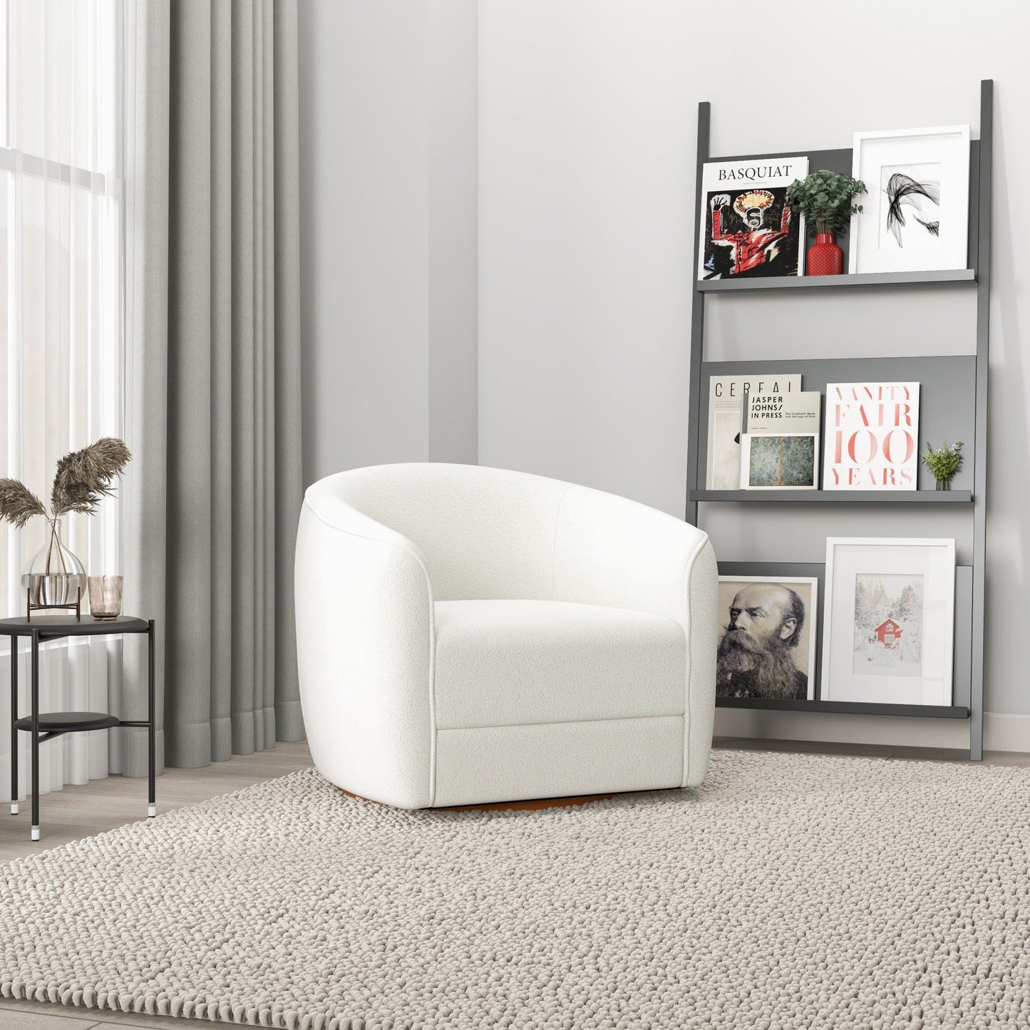 Elise - Mid-Century Modern Swivel Chair