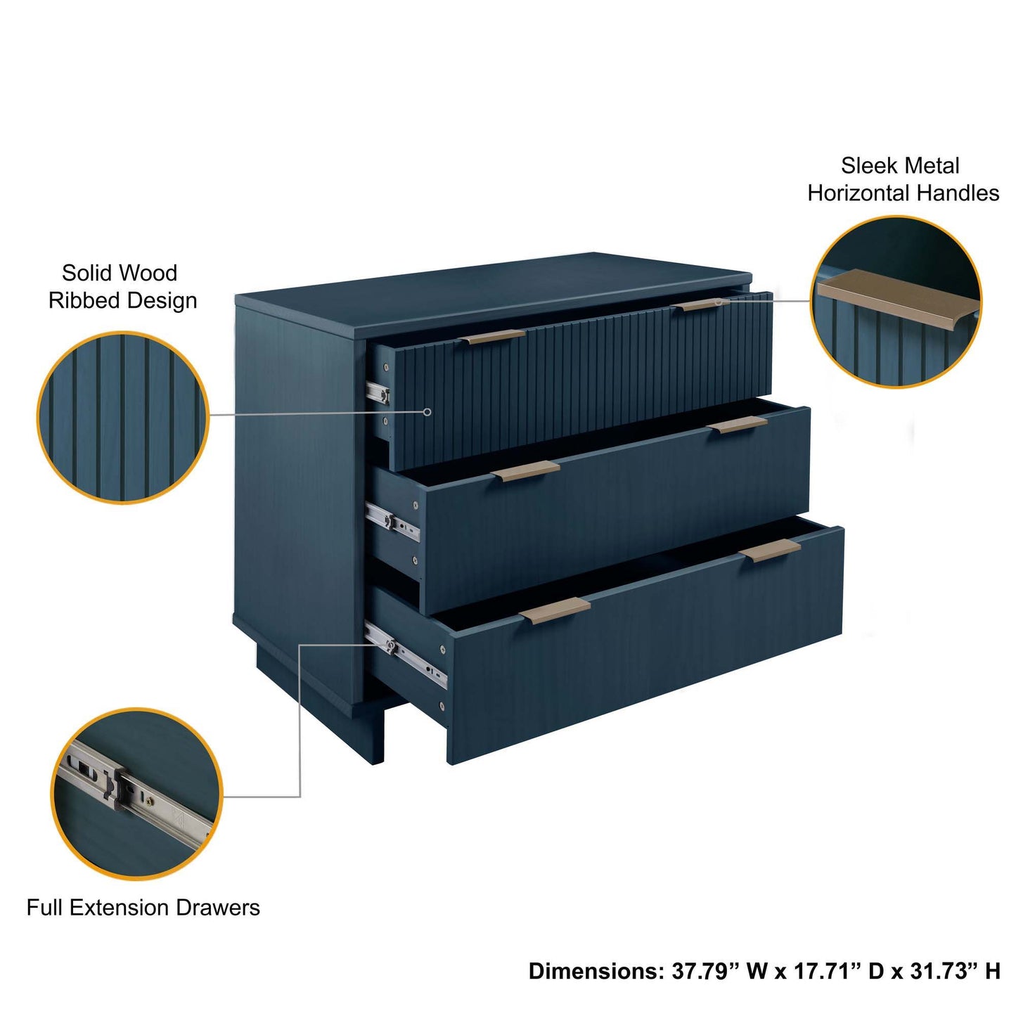 Granville - Dresser With 3 Drawers