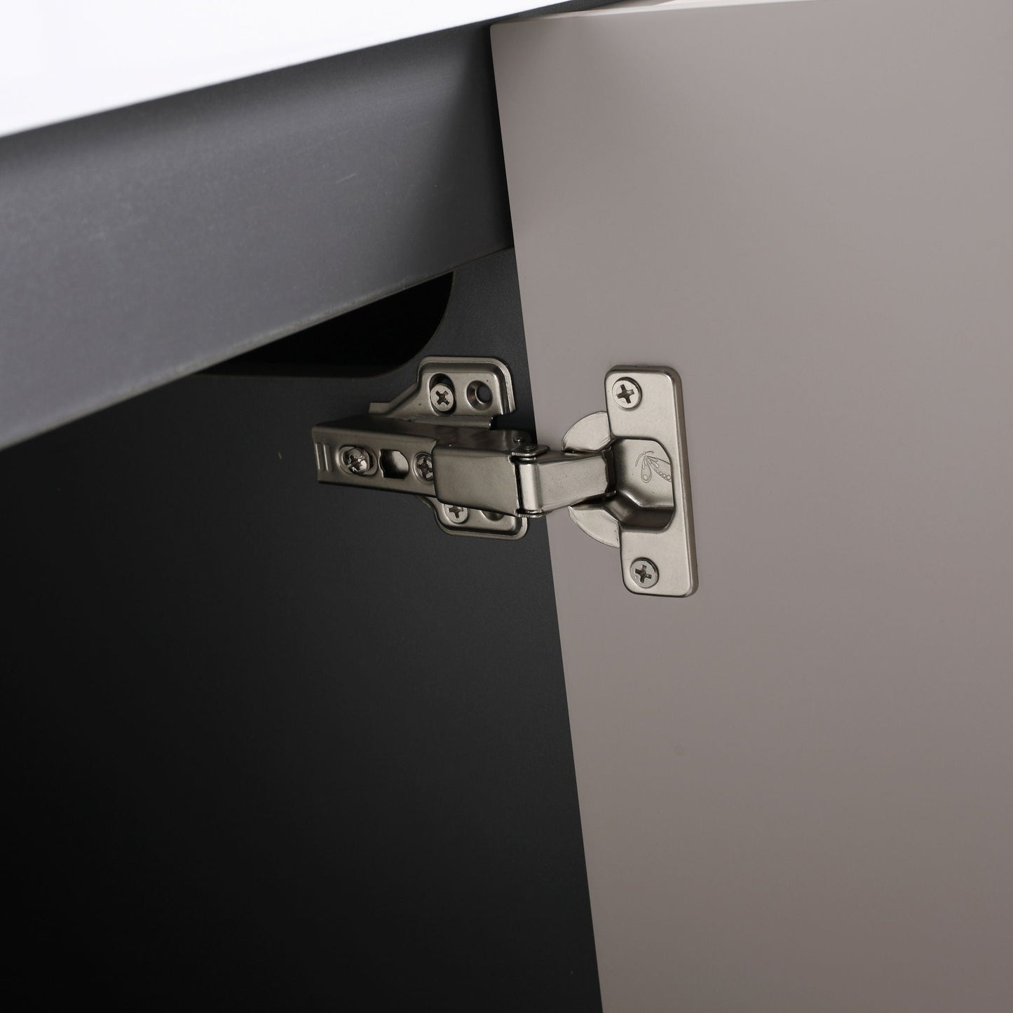 Contemporary Freestanding Bathroom Vanity With Resin Sink & Soft-Close Cabinet Doors