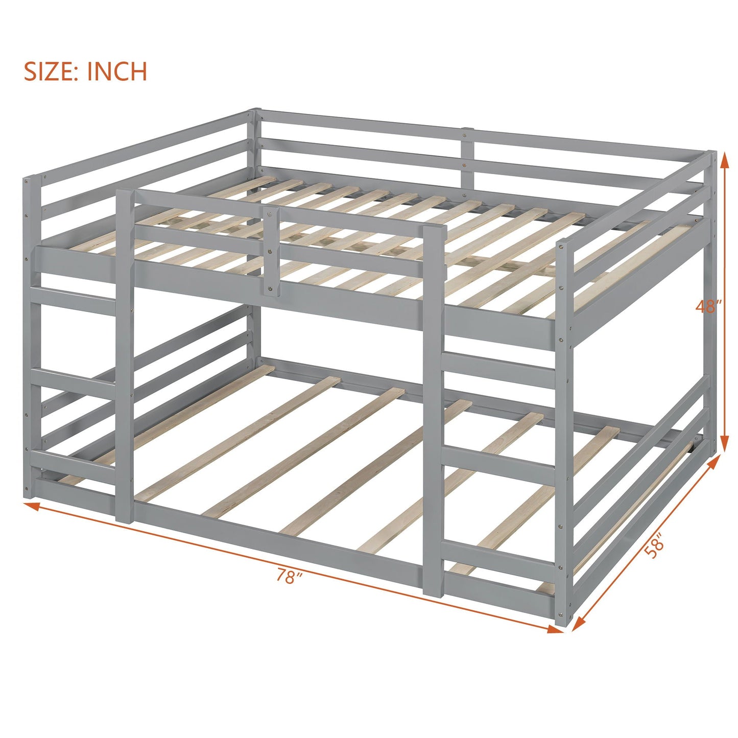 Solid Construction, Bunk Bed With Ladder