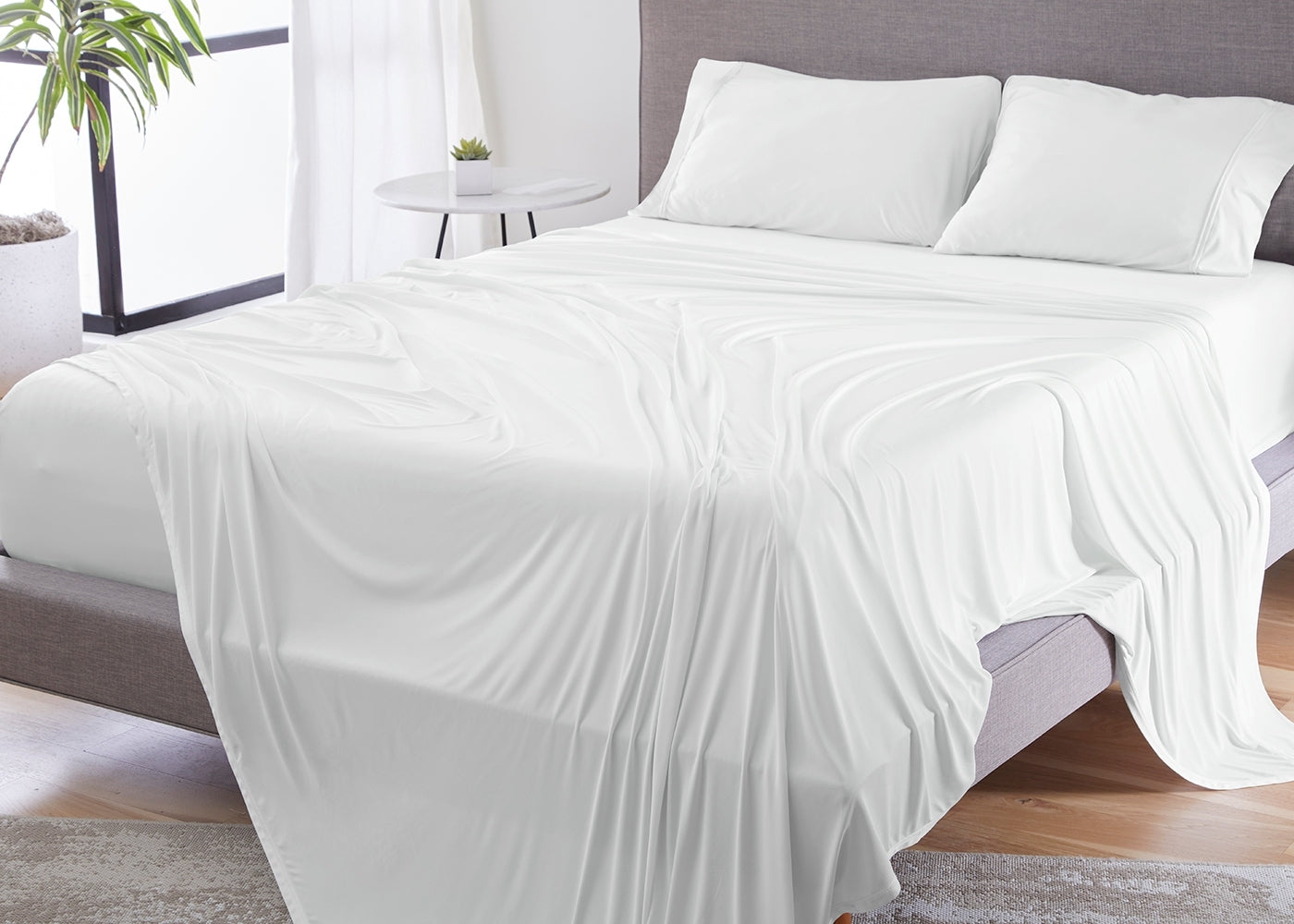 BedGear Dri-Tec King Pillowcase Set, White