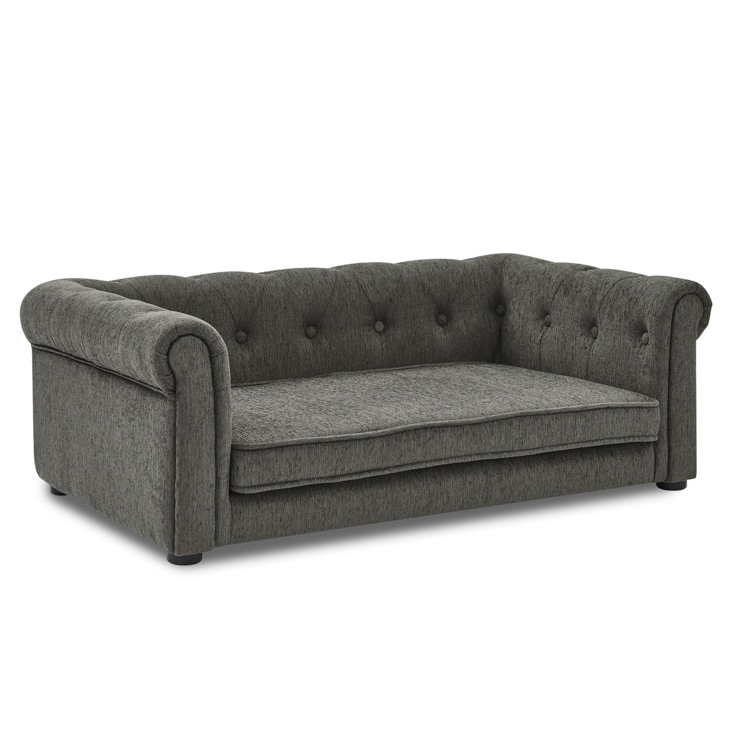 Modern Elegant Rectangle Pet Bed, Durable Elevated Dog Sofa