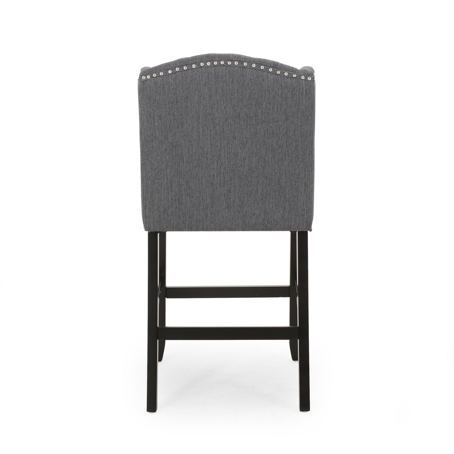 Vienna Fabric Tufted Counter Stool With Nailhead Accents (Set of 2)