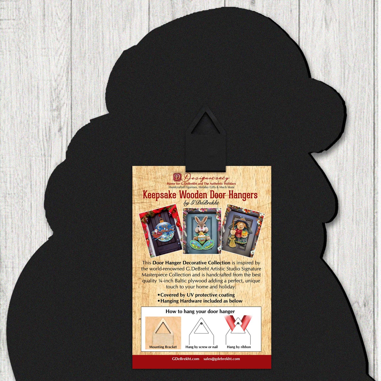 Christmas Carousel Holiday Door Decor  by G. Debrekht - Christmas Decor - 8611030H