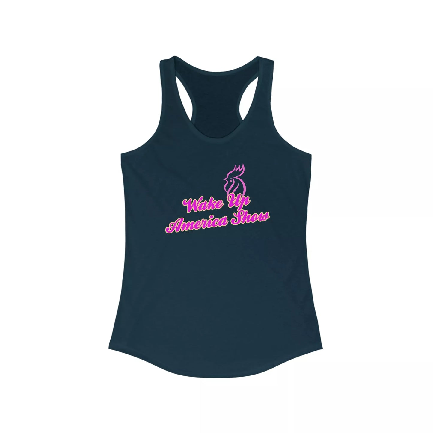Wake Up America Show Women's Ideal Racerback Tank