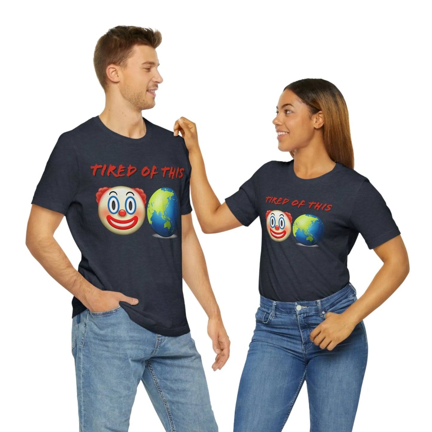 Tired Of This Clown World Emoji T-Shirt