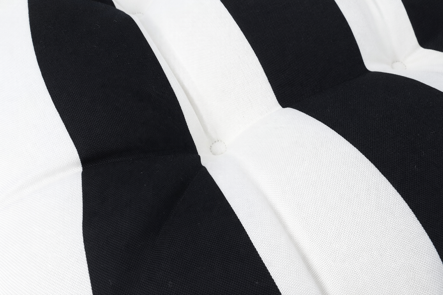 Outdoor Chair Cushions Set of 2 – Black and White Striped