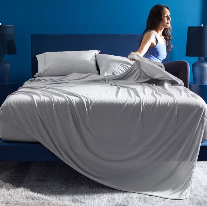 BedGear Dri-Tec Sheet Set, Grey, Twin/Twin XL