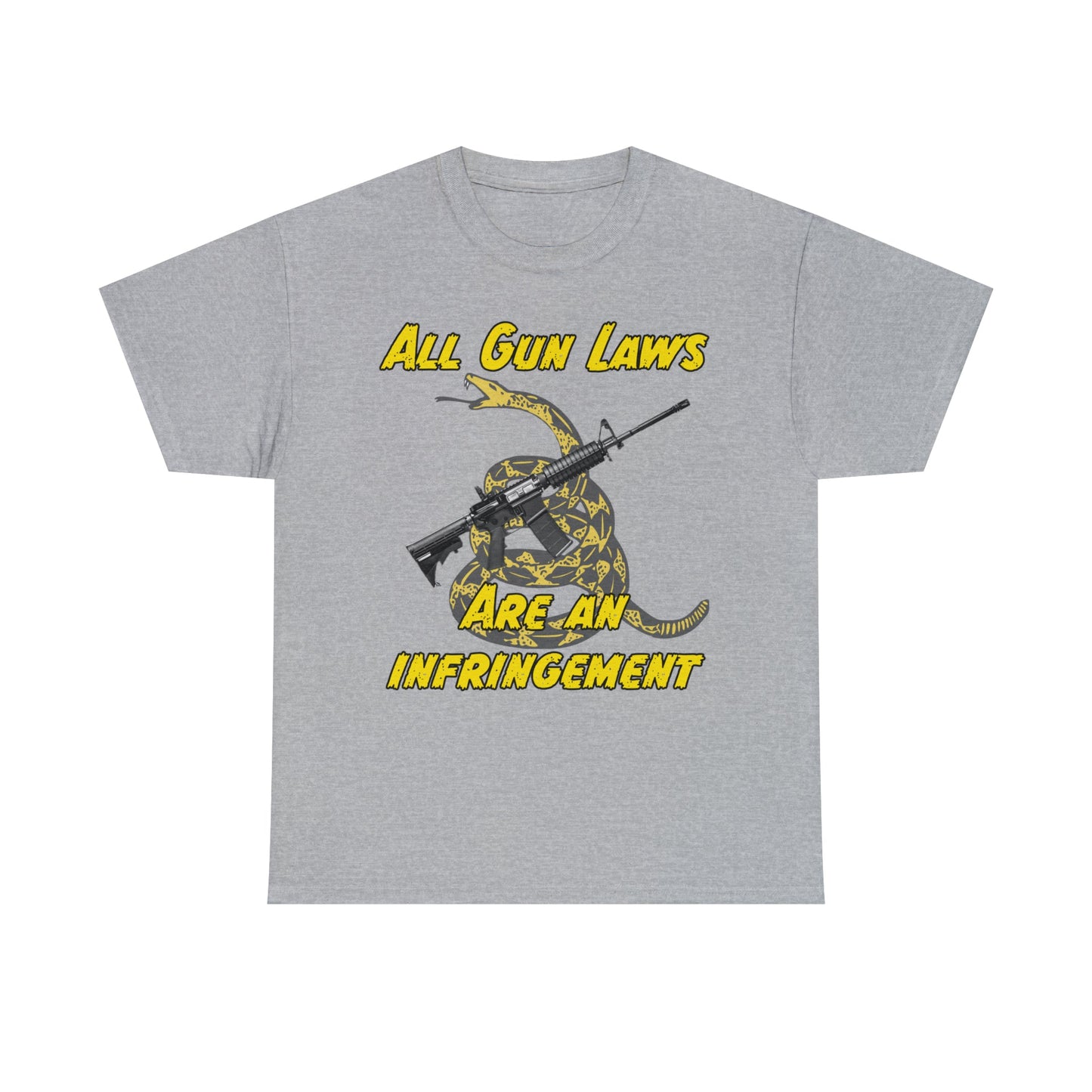 All Gun Laws Are Infringements AR15 Gadsden T-Shirt
