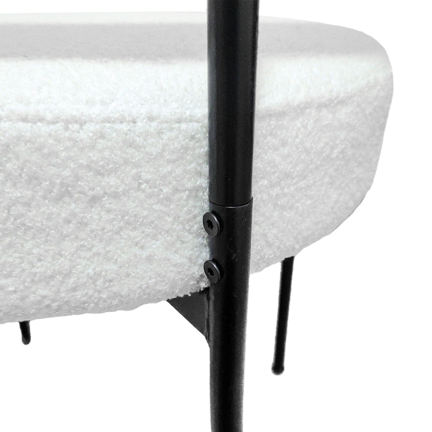 Mid-Century Modern Dining Chair With Curved Backrest