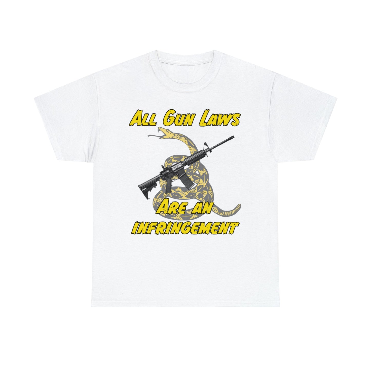 All Gun Laws Are Infringements AR15 Gadsden T-Shirt