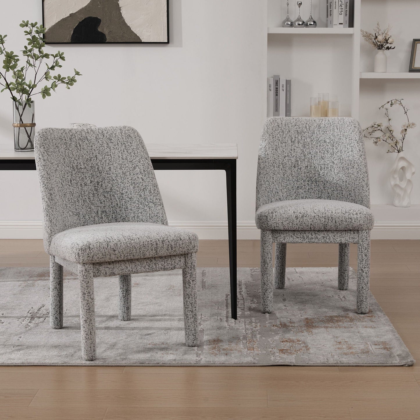 Wide Minimalist Dining Chair