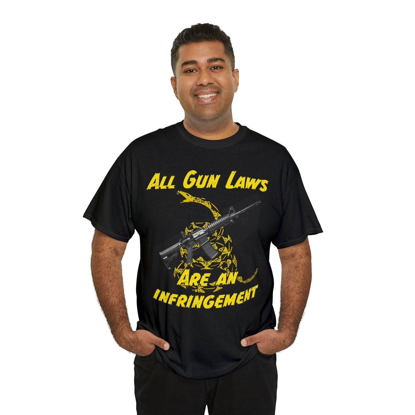 All Gun Laws Are Infringements AR15 Gadsden T-Shirt