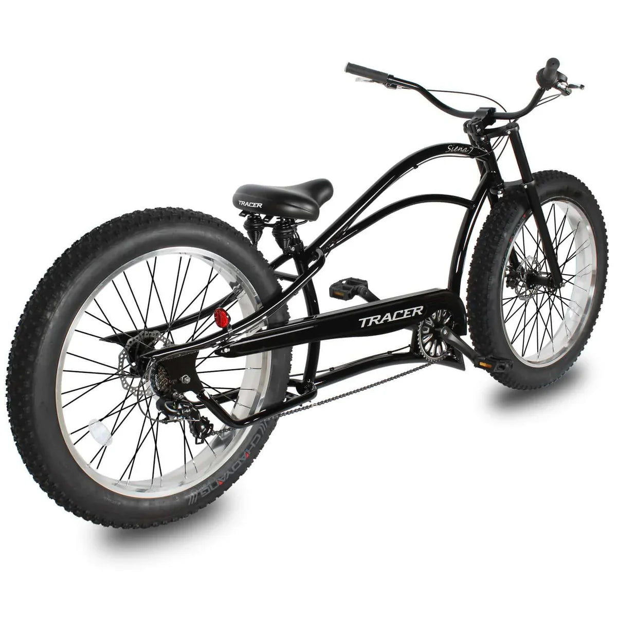 Tracer Siena 26'' Chopper Stretch Cruiser Fat Tire Bike 1 Speed/7 Speed