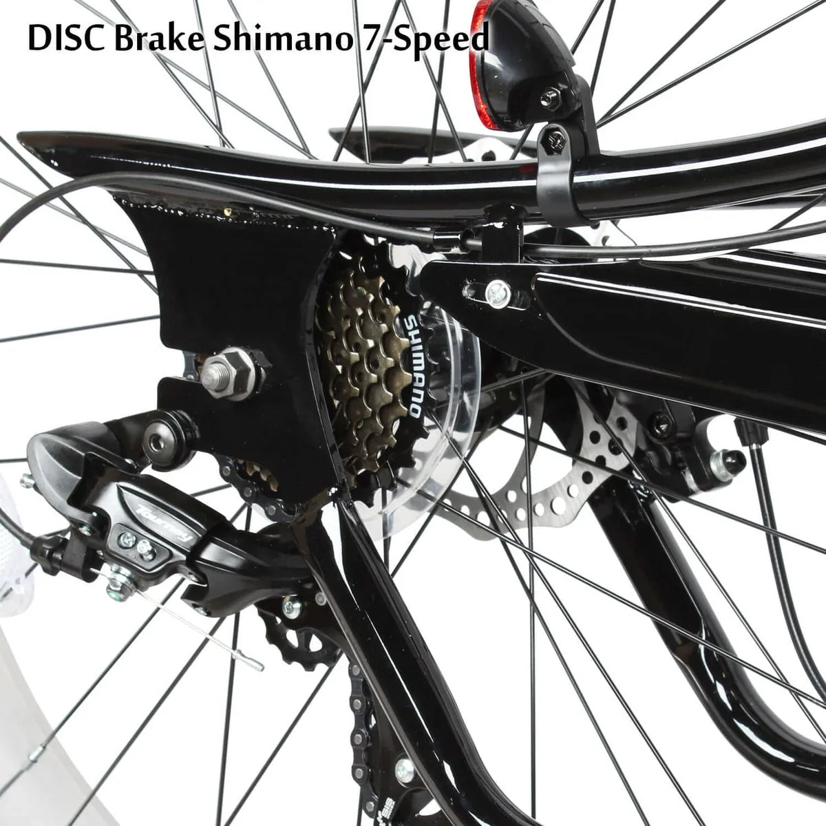 Tracer Siena 26'' Chopper Stretch Cruiser Fat Tire Bike 1 Speed/7 Speed