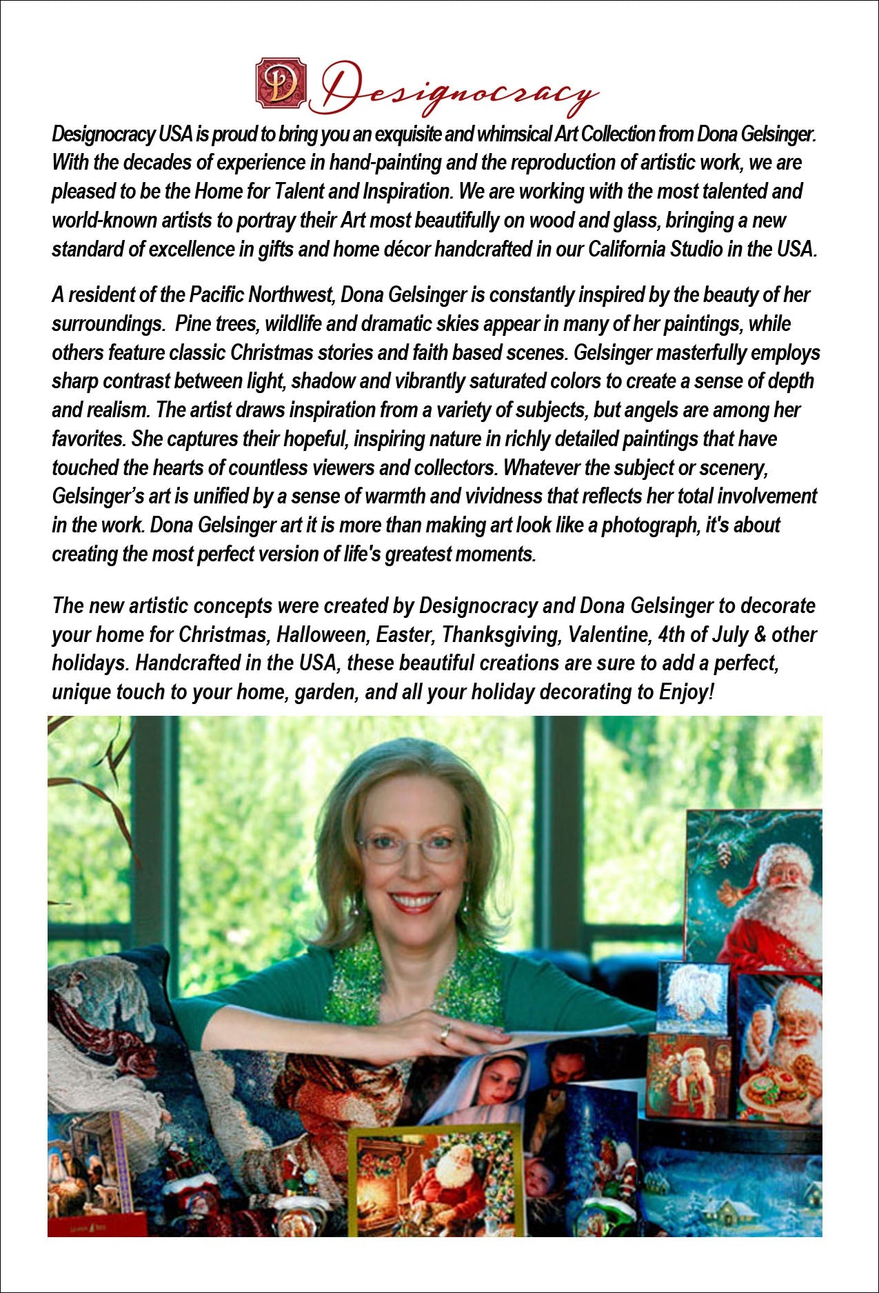 An Angel's Gift Wooden Wall Art by D. Gelsinger - Nativity Holiday Decor - 95661B-9708