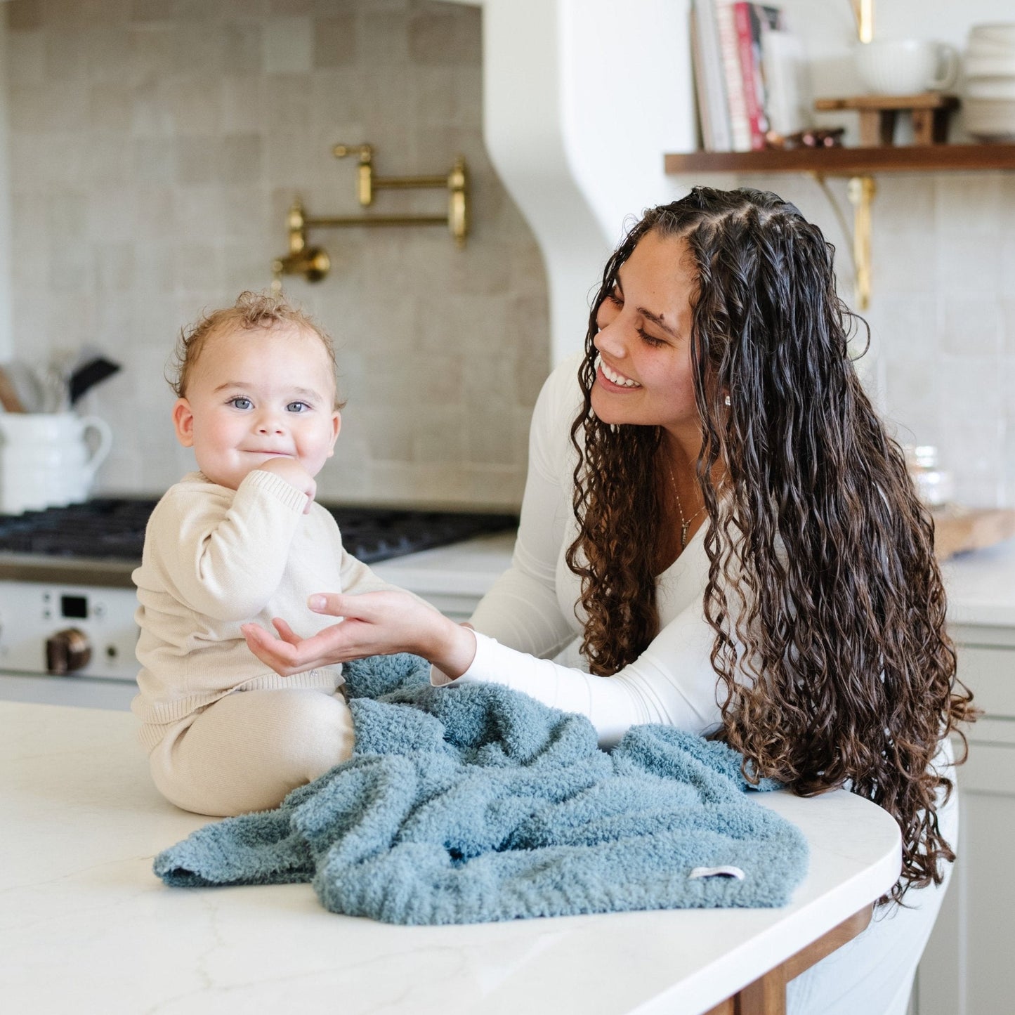 Bamboni® Receiving Blanket 30" x 40" Bamboo Rayon Blend