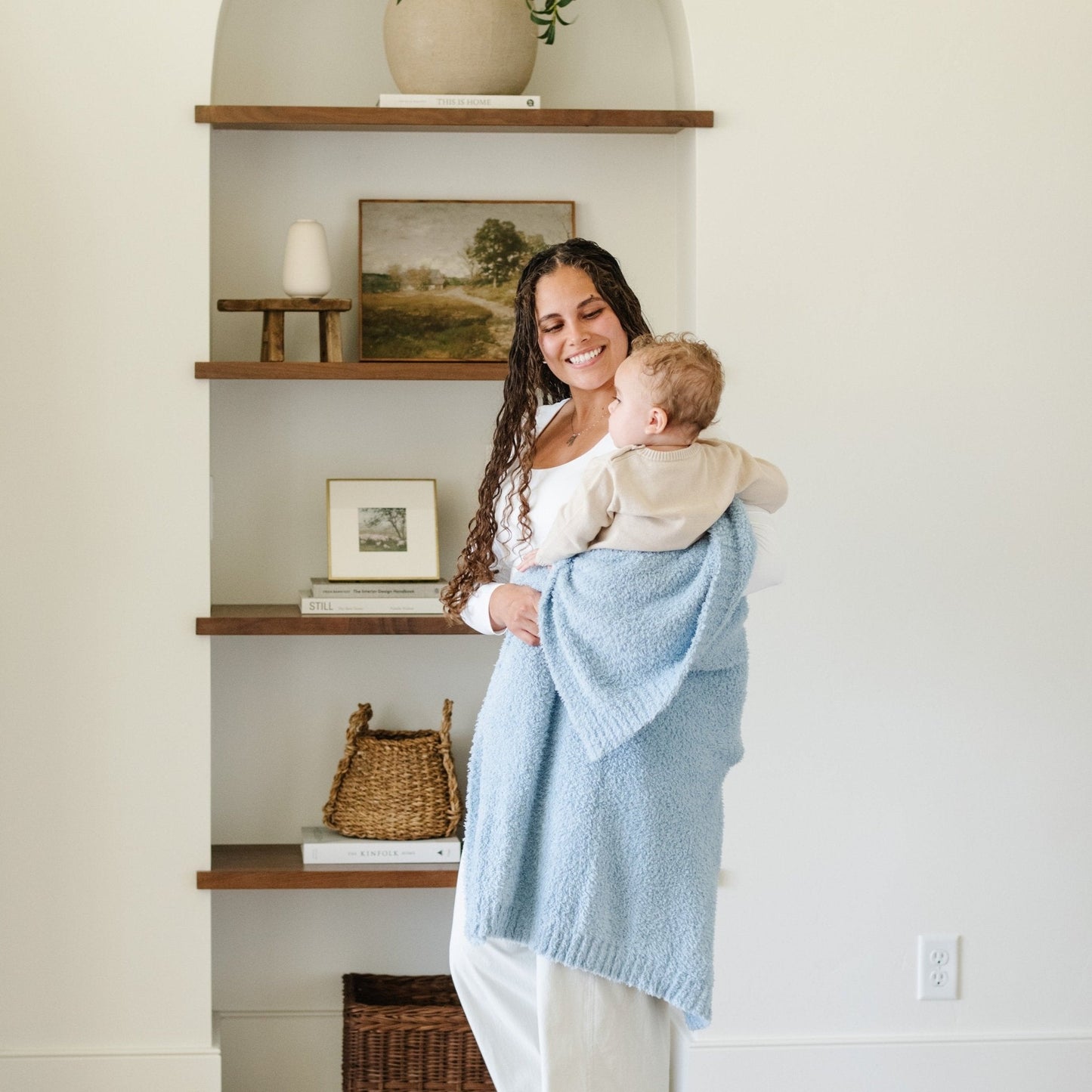 Bamboni® Receiving Blanket 30" x 40" Bamboo Rayon Blend