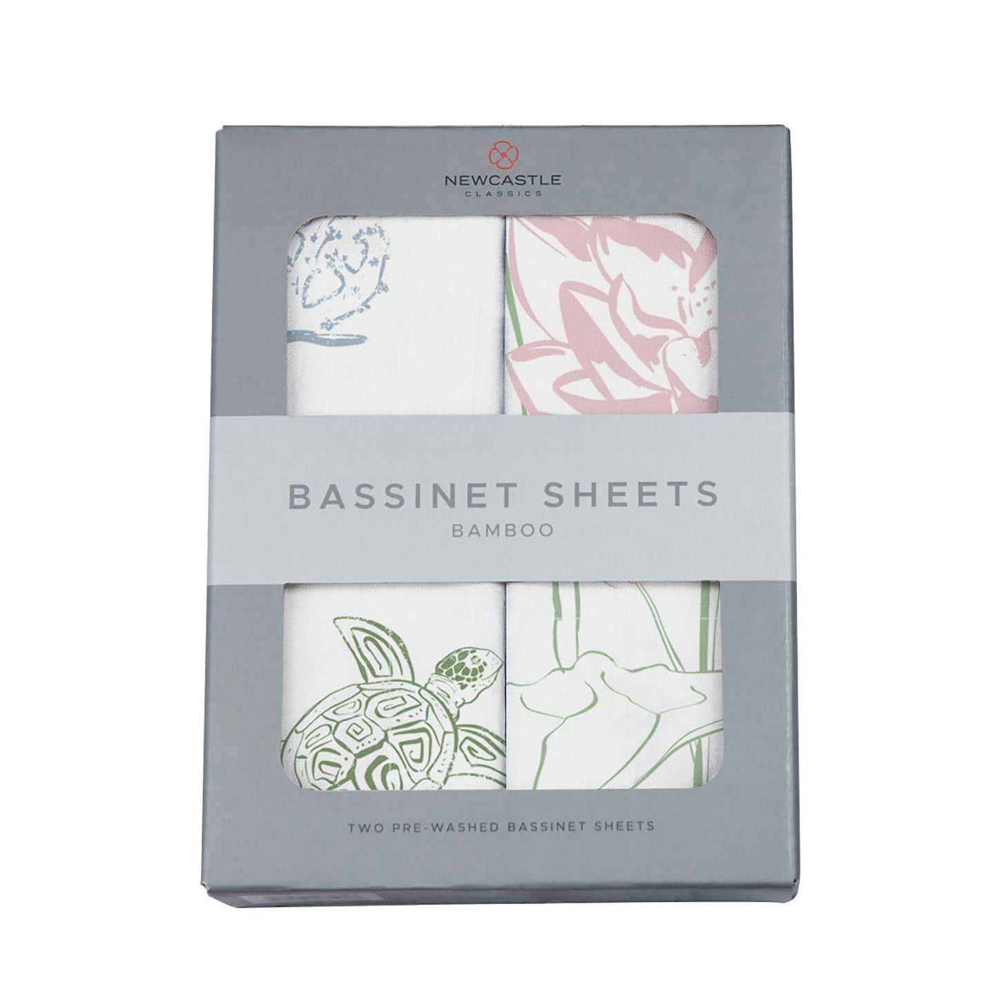 Bamboo Changing Pad Cover Bassinet Sheet Turtles Water Lily